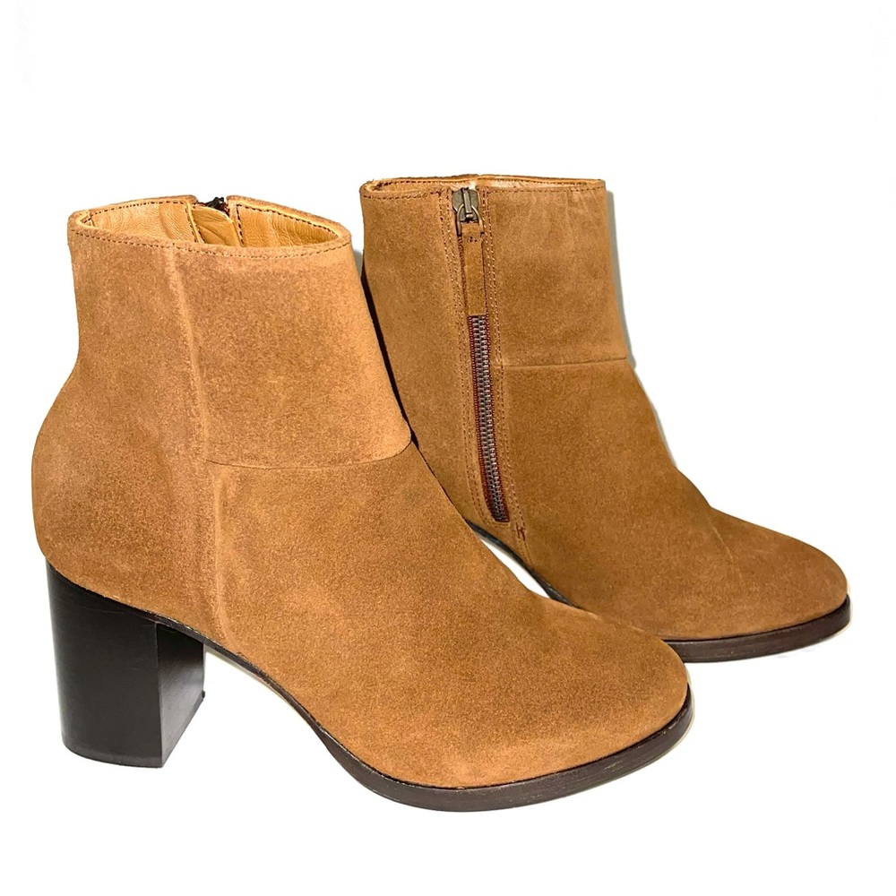 Thursday Modern Cognac suede women’s boots booties 9.5